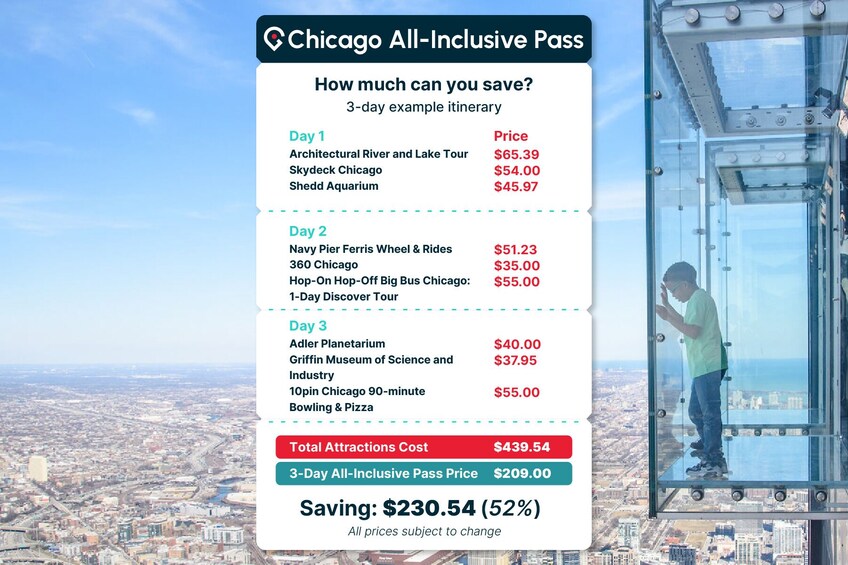 Chicago Pass: Save up to 50 Percent - Includes 360 Chicago