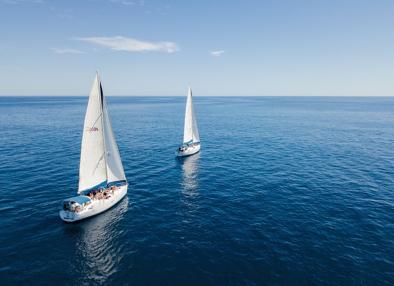 Private Sail boat rental with lunch, open bar & snorkeling