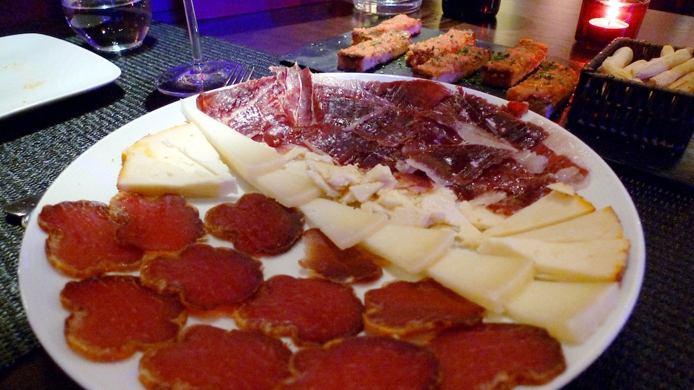 deli plate on table