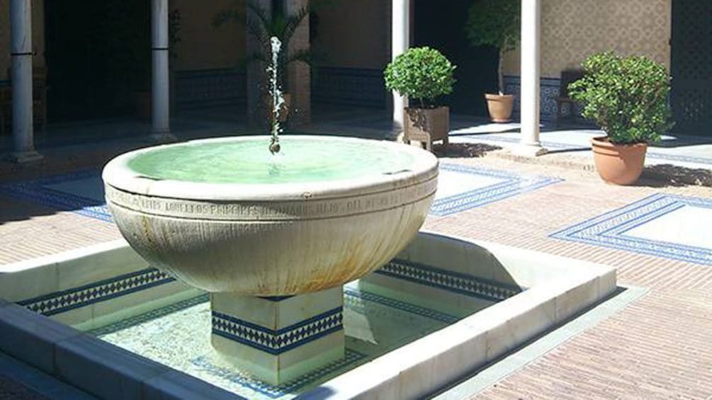 fountain in city