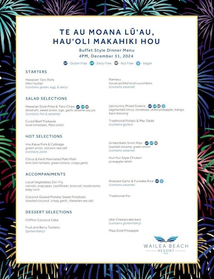 Te Au Moana Luau at the Wailea Beach Marriott Resort