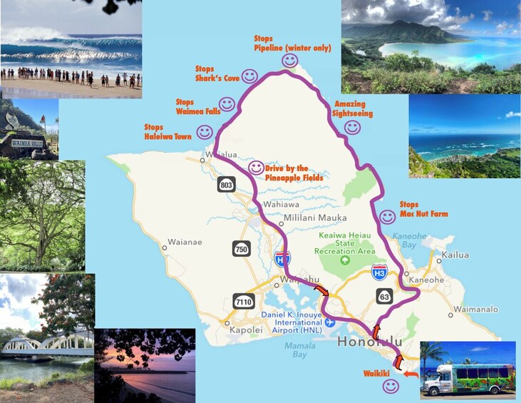 Circle Island North Shore Adventure Tour + Snorkeling