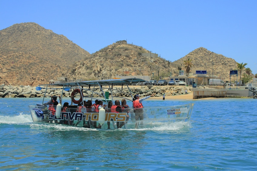Clear Boat Ride in Los Cabos