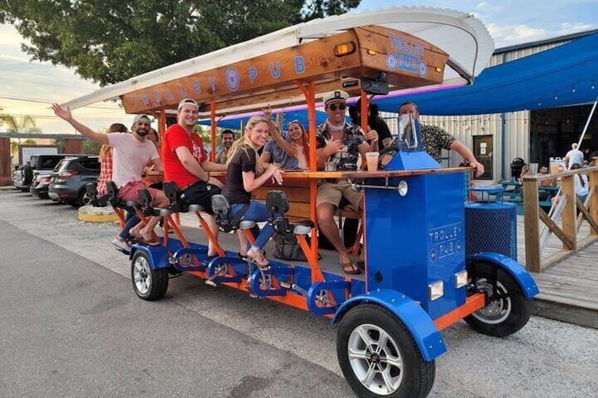 Trolley Pub Party Bike through St. Pete with Bar+Mural Stops
