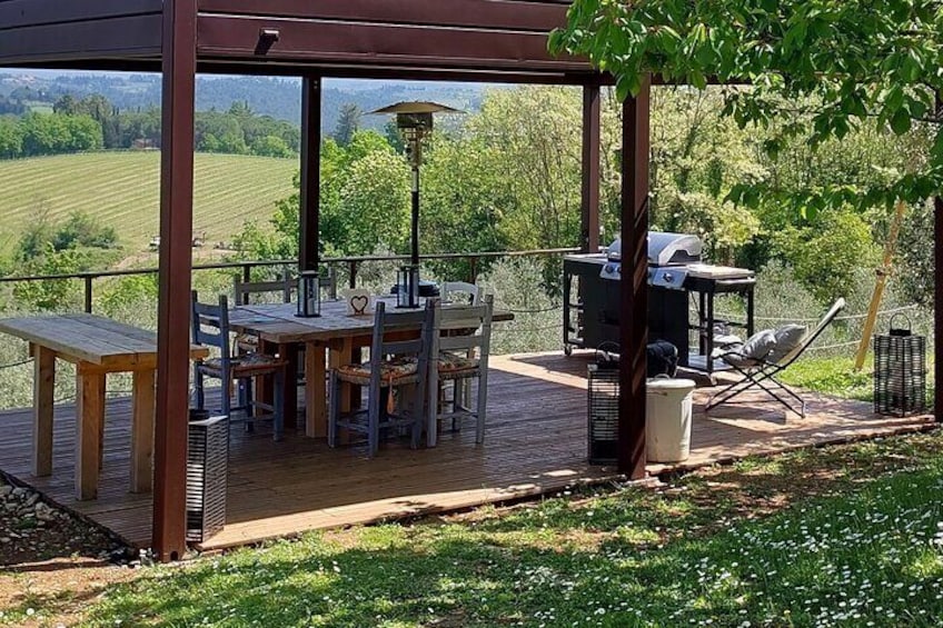 The terrace