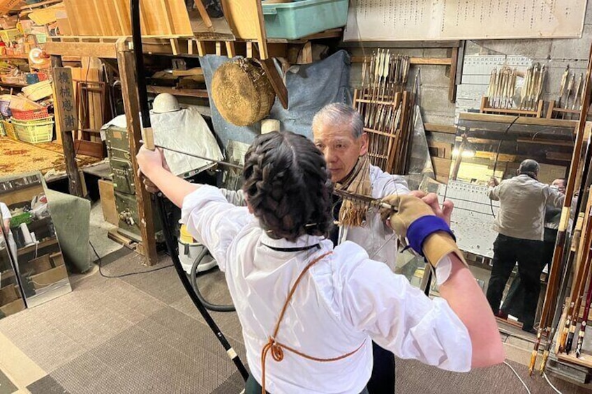 1-Hour Japanese Archery Experience in Kyoto