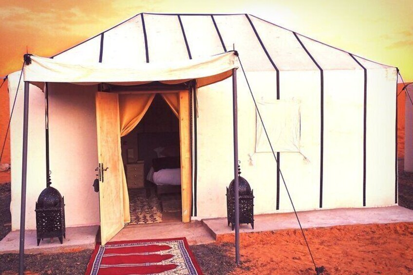 Trip To Erg chebbi Dunes from Errachidia, Luxury Camp, Transport, No Extra Fee.