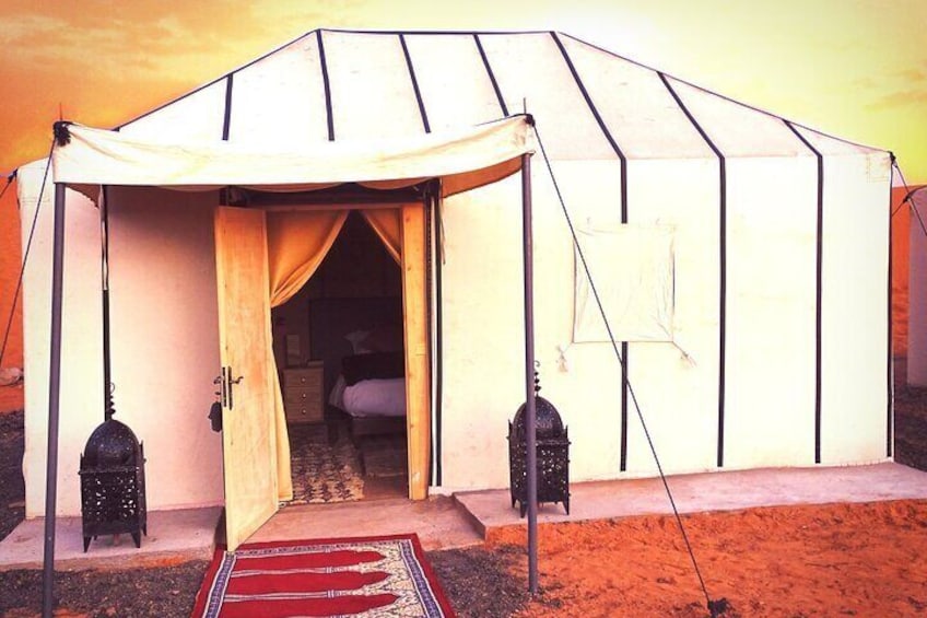 Trip To Erg chebbi Dunes from Errachidia, Luxury Camp, Transport, No Extra Fee.