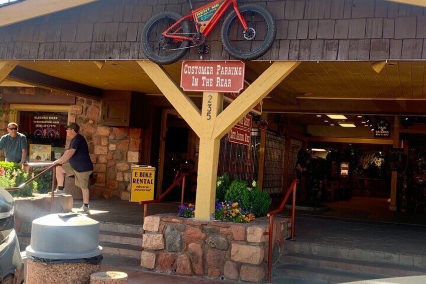 The front entrance of our shop. 