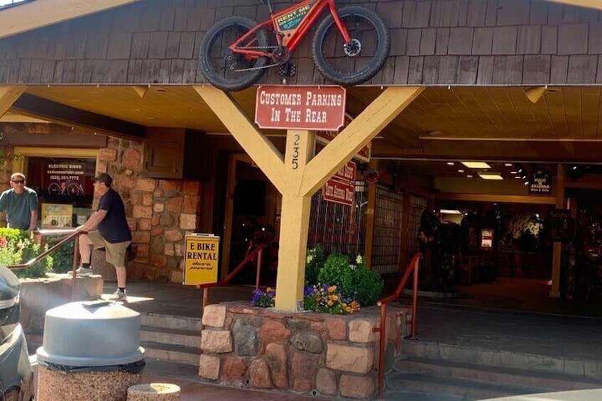 The front entrance of our shop.
