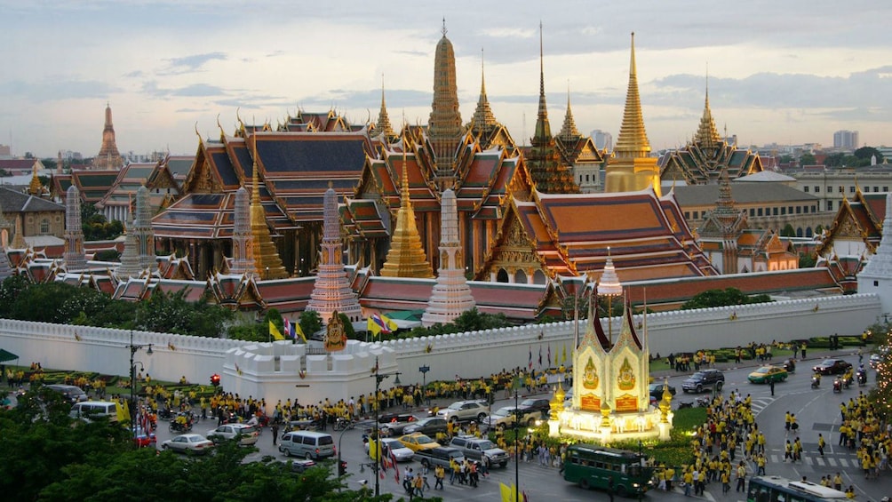 Scenic view of the Grand Palace in Thailand 