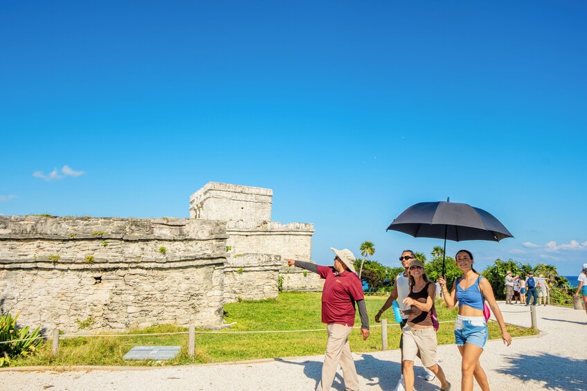 Day Trip to Tulum Mayan Ruins and visit Cenote Nohoch with Lunch 