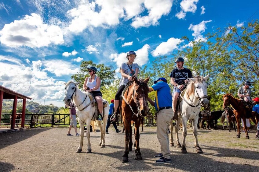 Waterfall Hike, Zip Lining & Horseback Ride Tour With Lunch 