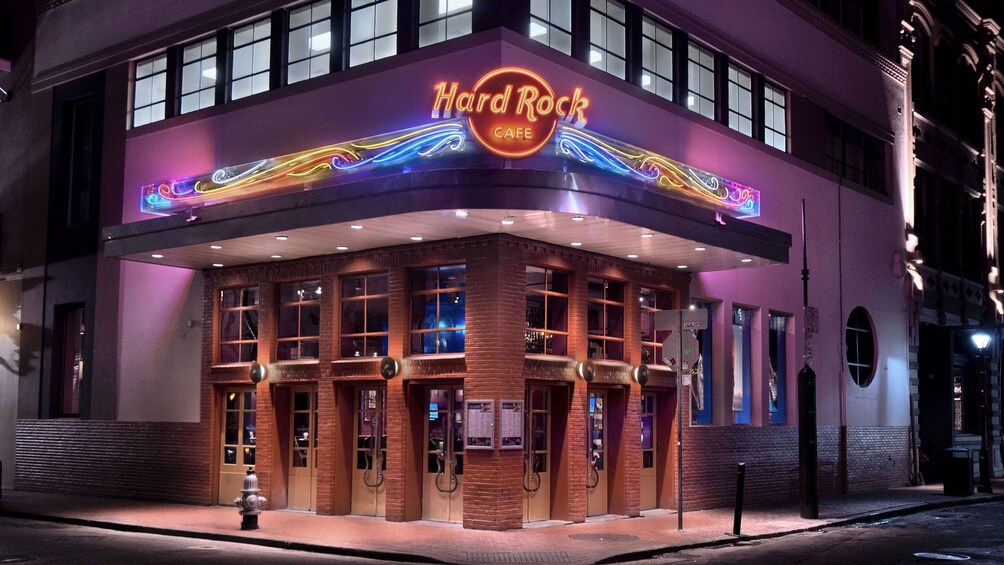 entrance to Hard Rock Cafe in New Orleans