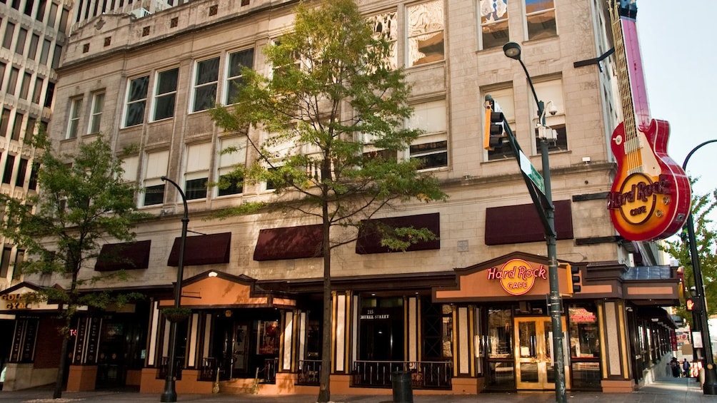 Exterior of the Hard Rock Cafe in Atlanta