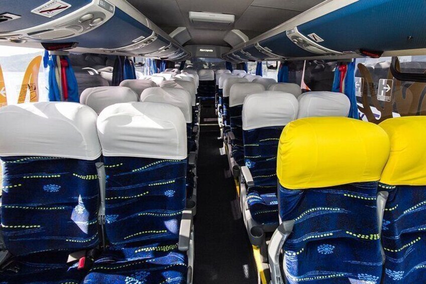 Transport made in modern units (van or minibus)