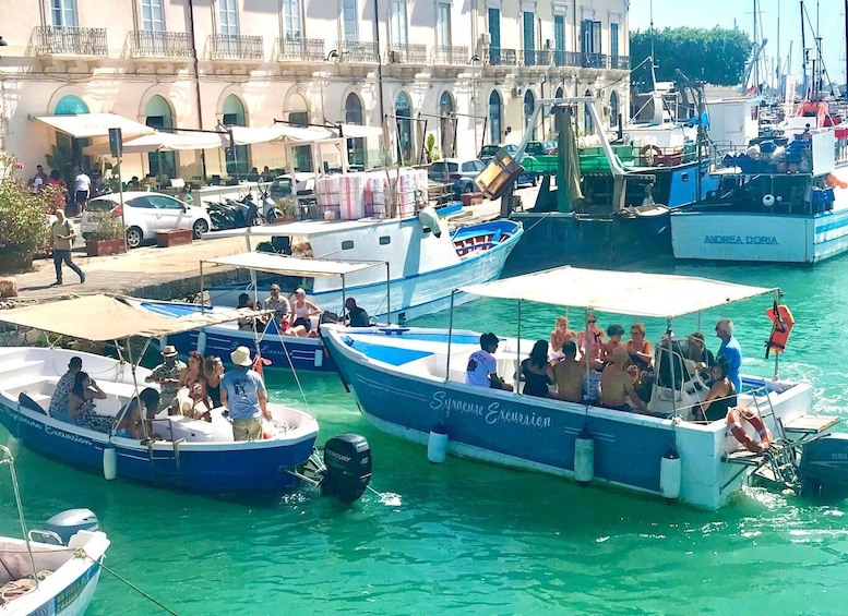 Picture 5 for Activity Syracuse: Ortigia Boat Trip with Caves and Pillirina