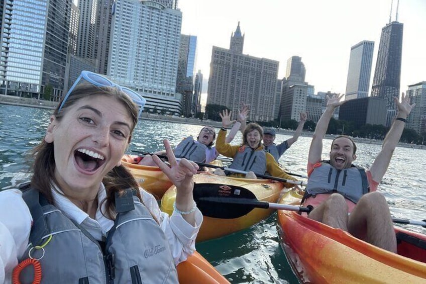 Chicago's Lake Michigan Downtown Kayak Rental at Ohio Street Beach