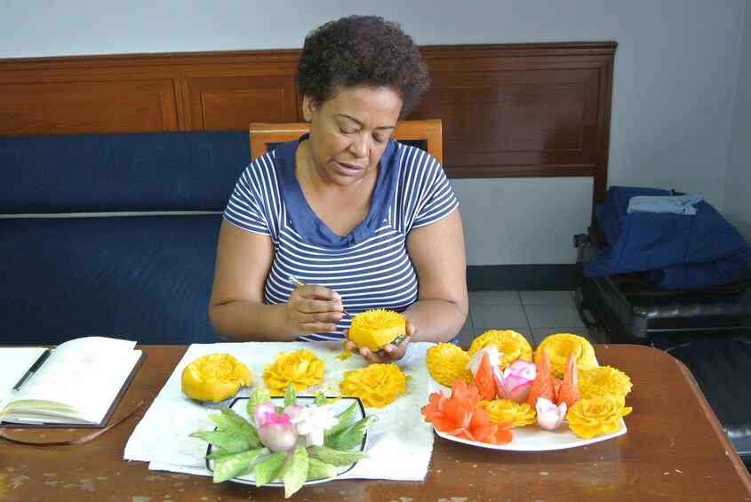 Traditional Thai Fruit and Vegetable Carving Class by Siam Carving Academy