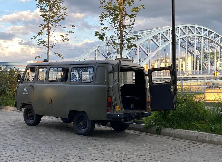 Picture 2 for Activity Krakow: Guided Tour to Nowa Huta on Commie Retro Van