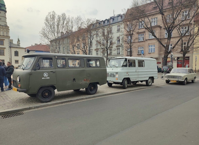 Picture 15 for Activity Krakow: Guided Tour to Nowa Huta on Commie Retro Van