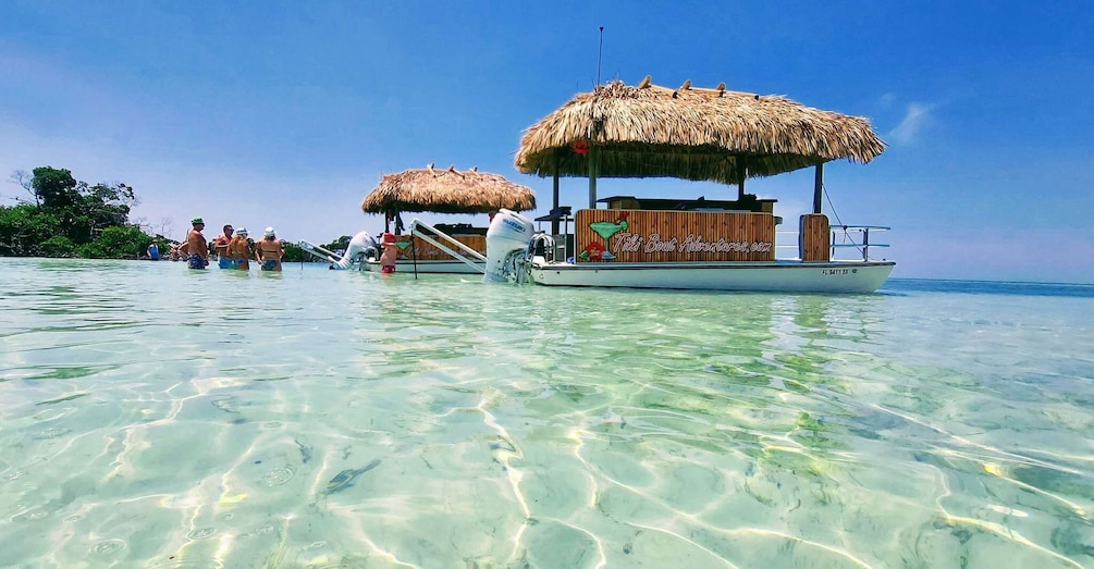 Picture 1 for Activity Key West: 4-Hour Private Sandbar Cruise on a Tiki Bar Boat