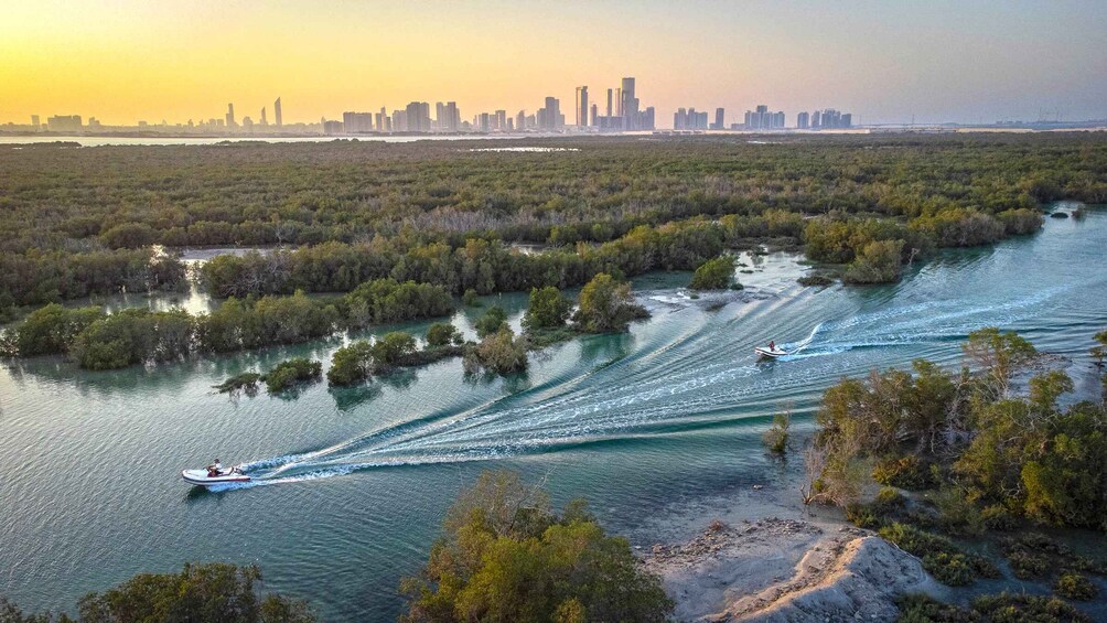 Picture 7 for Activity Abu Dhabi: Yas Island Self-Driving Guided Speedboat Tour
