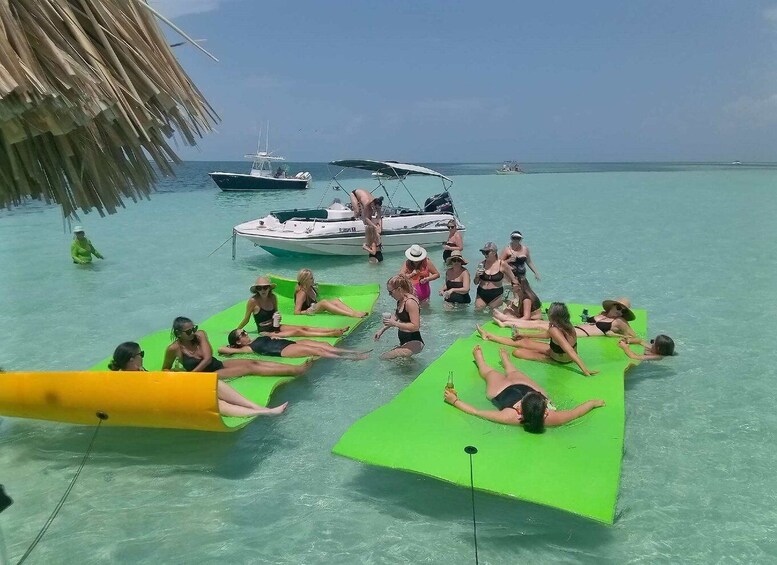 Picture 4 for Activity Key West: Private Tiki Bar Party Boat & Mini Sandbar