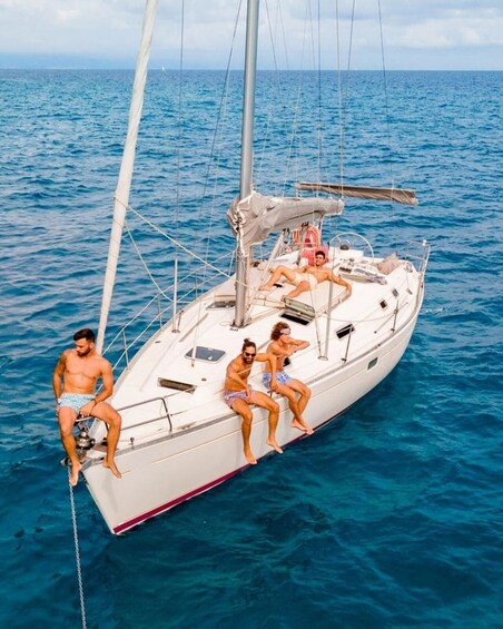 Picture 2 for Activity Polignano: Half-Day Sailing Boat Tour with Drinks & Snacks