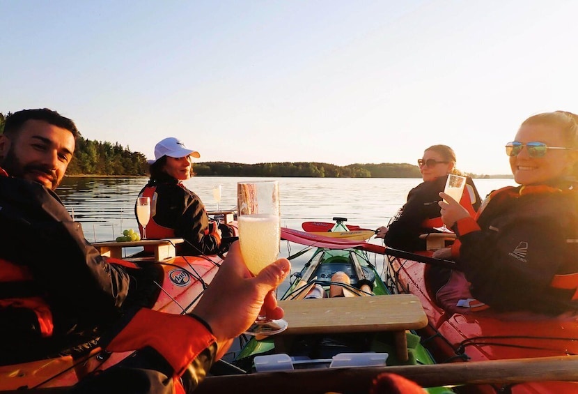 Stockholm: Sunset Archipelago Kayaking & Toast on the Water