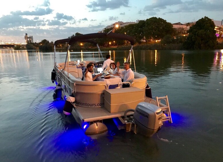 Picture 2 for Activity Seville: Private River Cruise with Dinner and Drinks