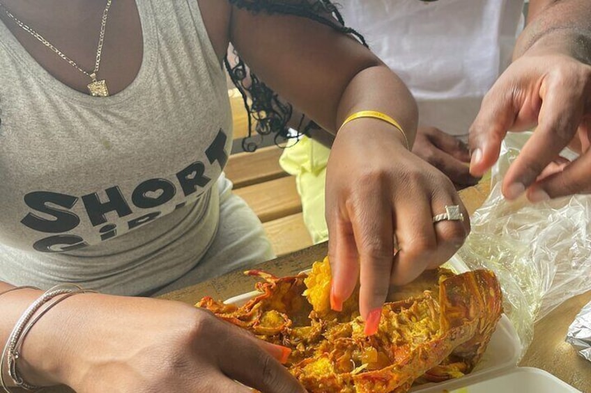 curry lobster at the Saturday Special in the Mountainside