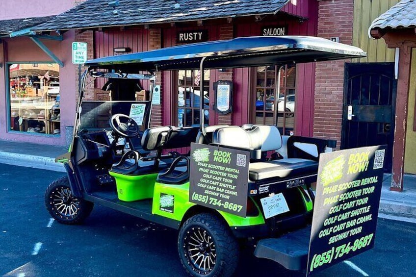 1.5 Hour Stretch Limo Golf Cart Tour, Ultimate Old Town Exploration