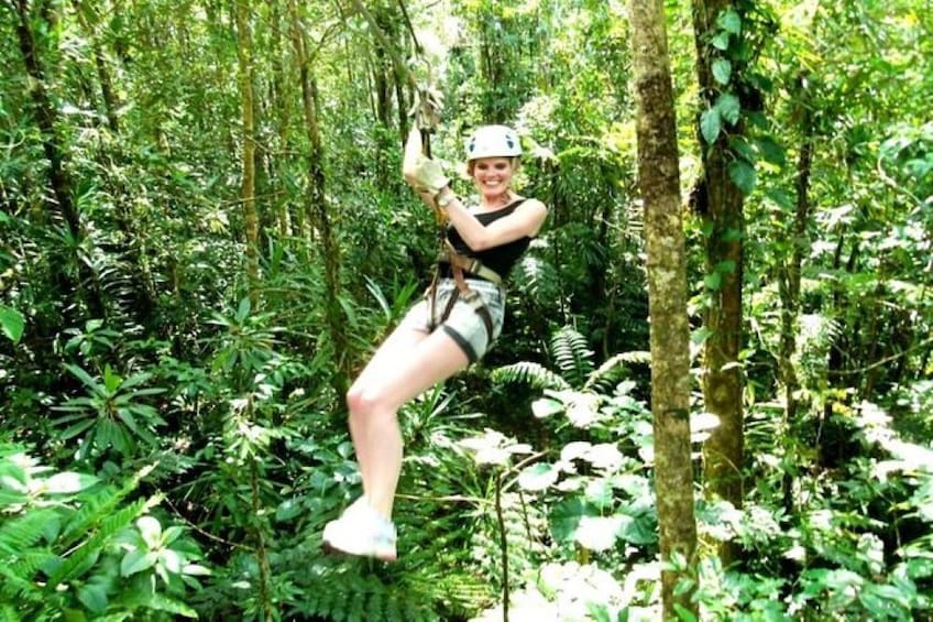 Treetops Zipline tour with MUDPOOL Combo