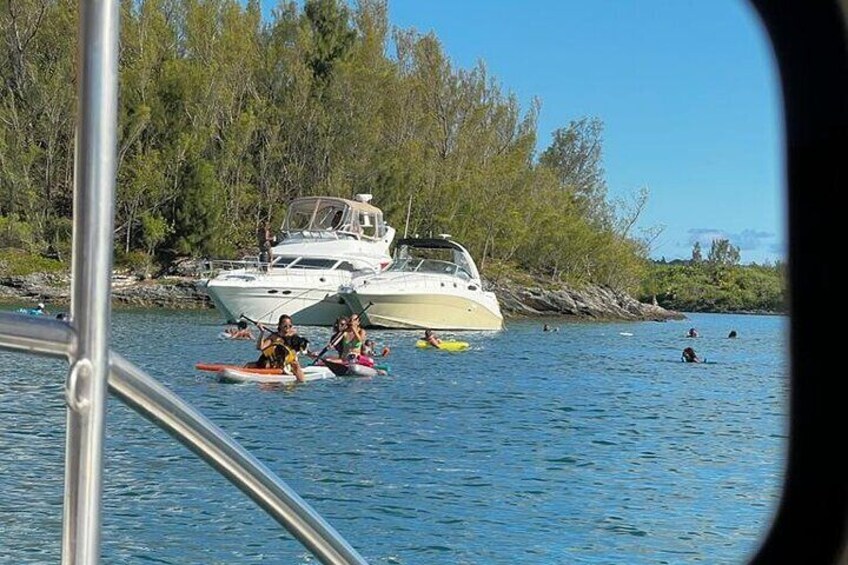 Taking advantage of our Paddle Boards