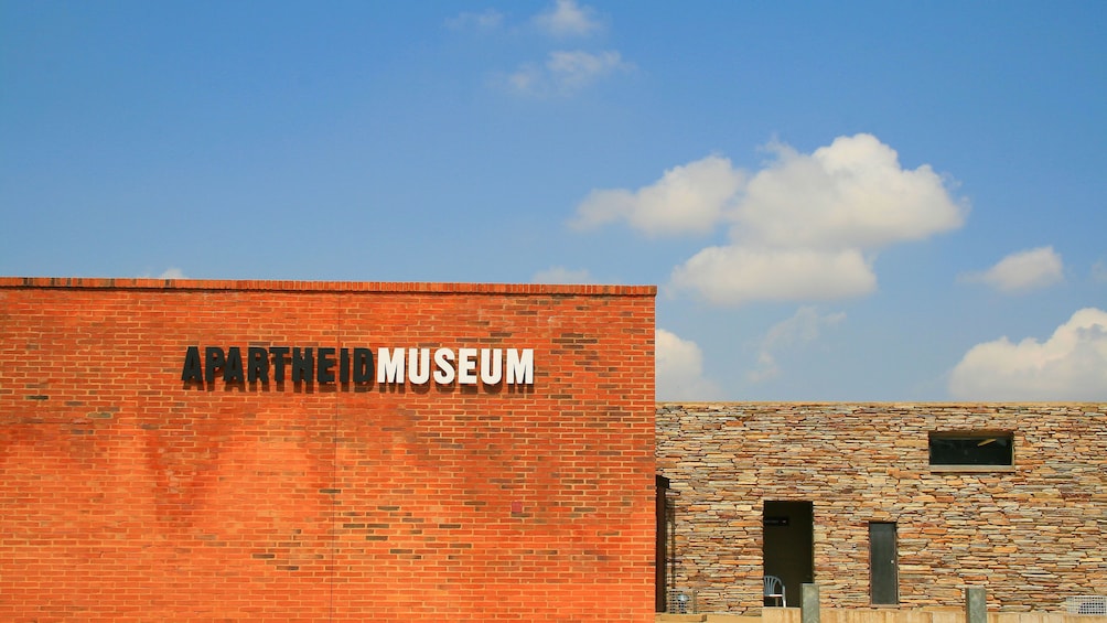 Sign and exterior of Johannesburg