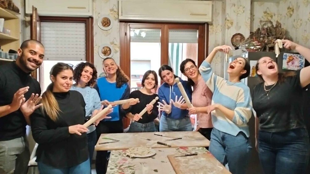 Picture 12 for Activity Bologna: Pasta Tagliatelle Ragu Cooking Class with Wine