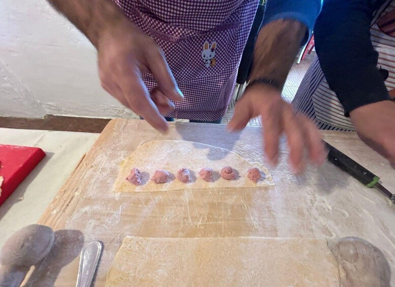 Picture 9 for Activity Bologna: Pasta Tagliatelle Ragu Cooking Class with Wine