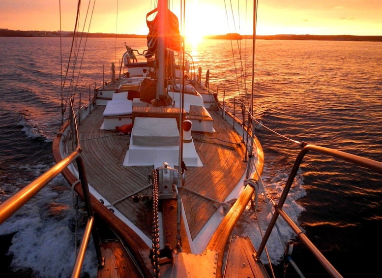 Lisbon: Daylight or Sunset on a Vintage Sailboat