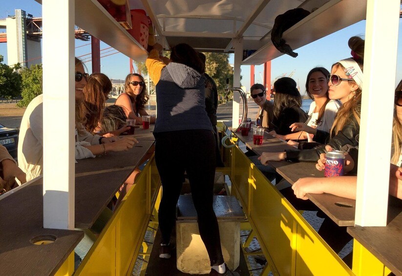 Picture 6 for Activity Lisbon: 1-Hour Beer or Sangria Bike Sightseeing Tour