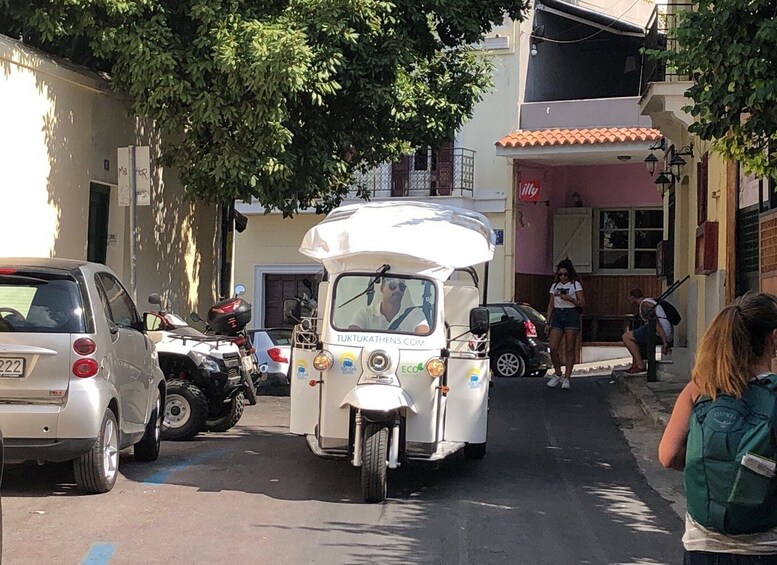 Picture 4 for Activity Athens: Private Evening Sightseeing Tour by Electric Tuk-Tuk