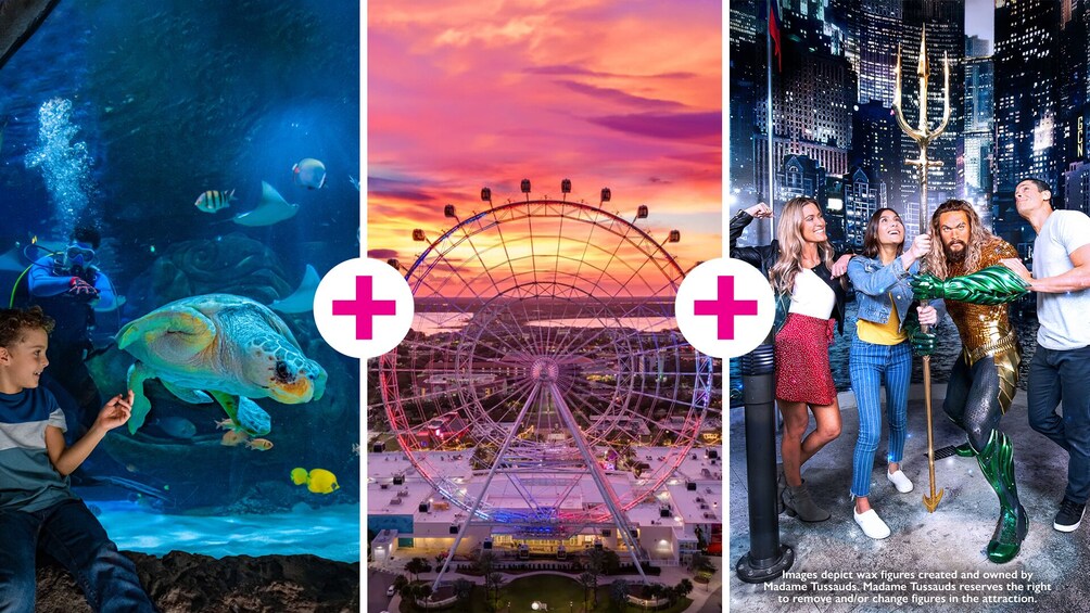 Icon Park: SEA LIFE Aquarium, Madame Tussauds or The Orlando Eye Options