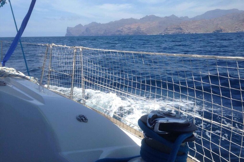 Picture 8 for Activity From Puerto de Mogán: Sailboat Trip with Food and Drinks
