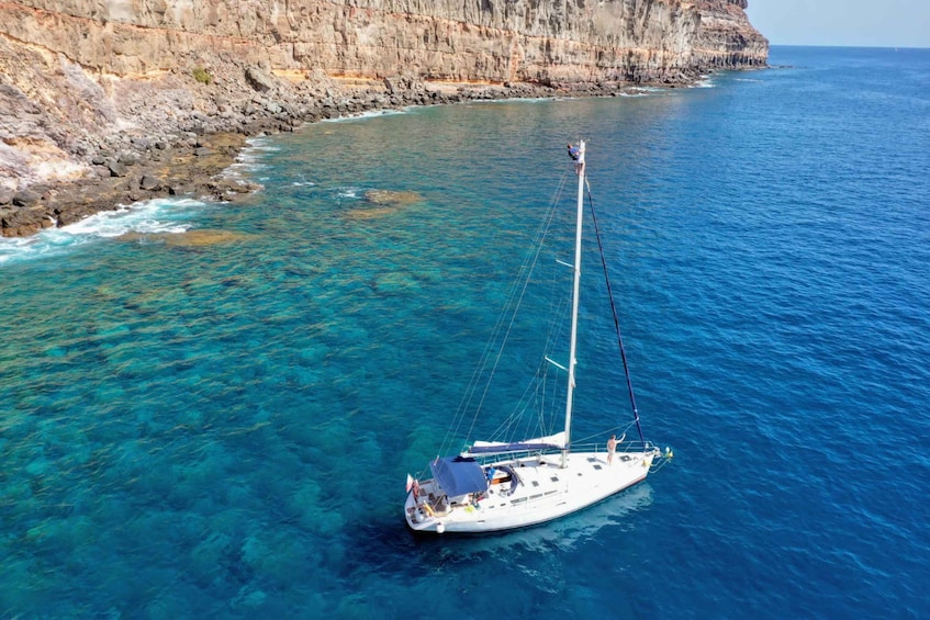Picture 7 for Activity From Puerto de Mogán: Sailboat Trip with Food and Drinks