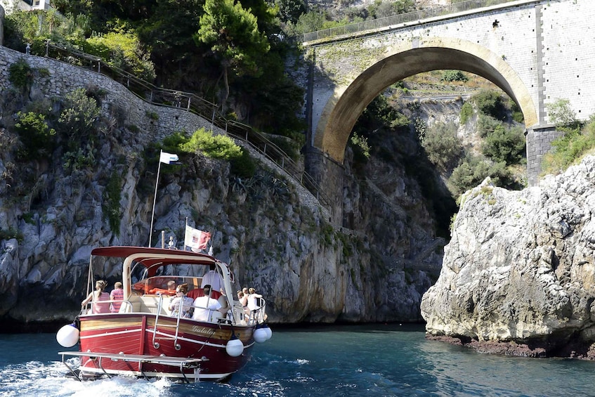 From Salerno: Day Trip to Amalfi Coast by Boat with Drinks