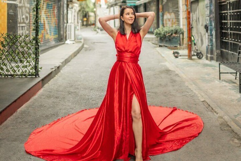 Istanbul Photo Shooting with Flying Dress