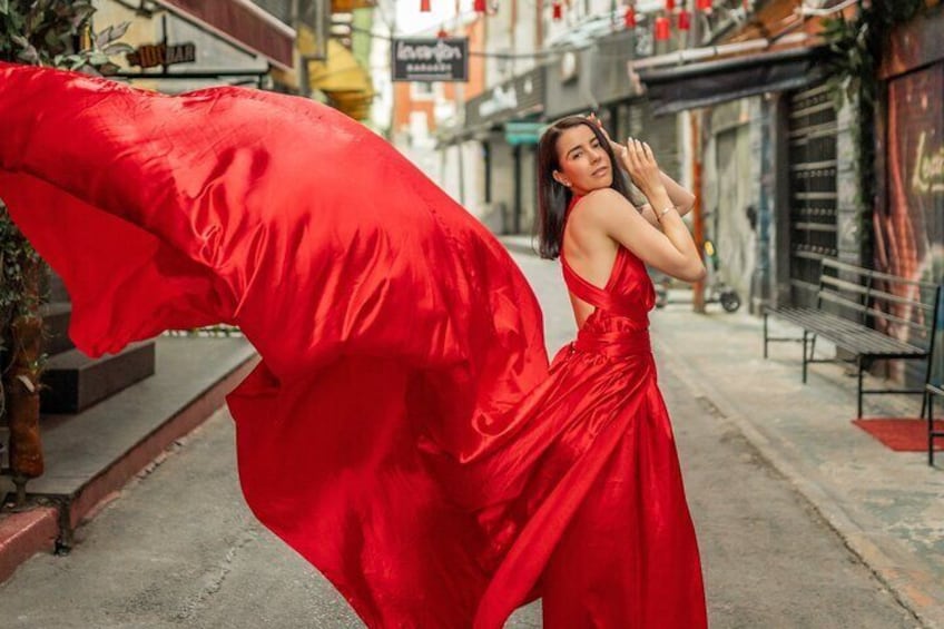 Istanbul Photo Shooting with Flying Dress