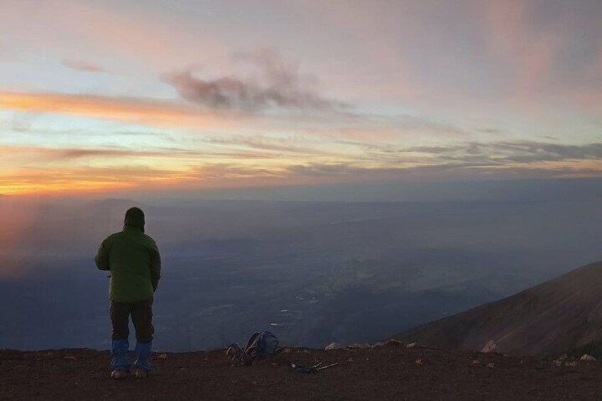View from the Acatenango volcano