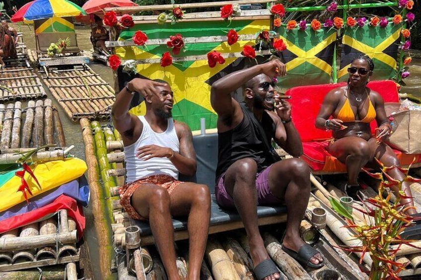 Bamboo Rafting with Limestone Massage including Transportation