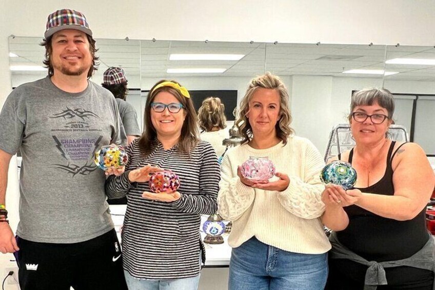Mosaic Lamp Workshop in Melbourne